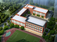 合肥市六安路小學榮城花園分校藝體樓鳥瞰圖